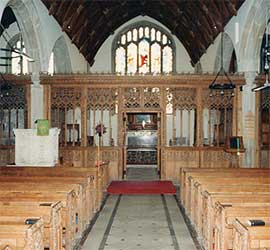 All Saints Interior, All Saints Church, Holbeton